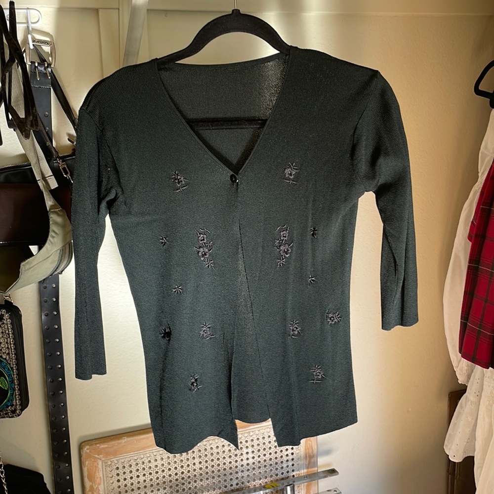 Vintage black cardigan